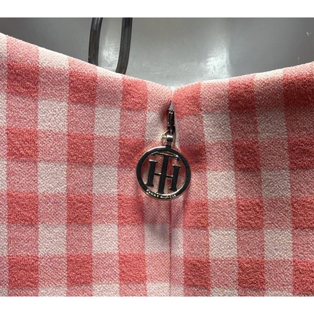 Tommy Hilfiger Dress Womens 6P Petite Pink Gingham Sleeveless Fit Flare NWT - Picture 6 of 12